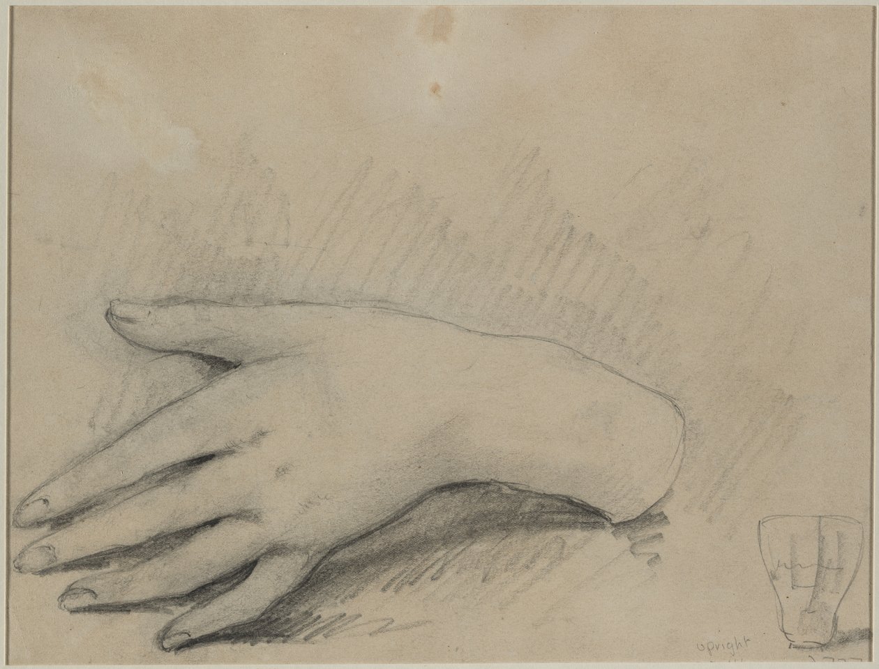 Kadın Elinin İncelenmesi (verso) by Theodule Ribot