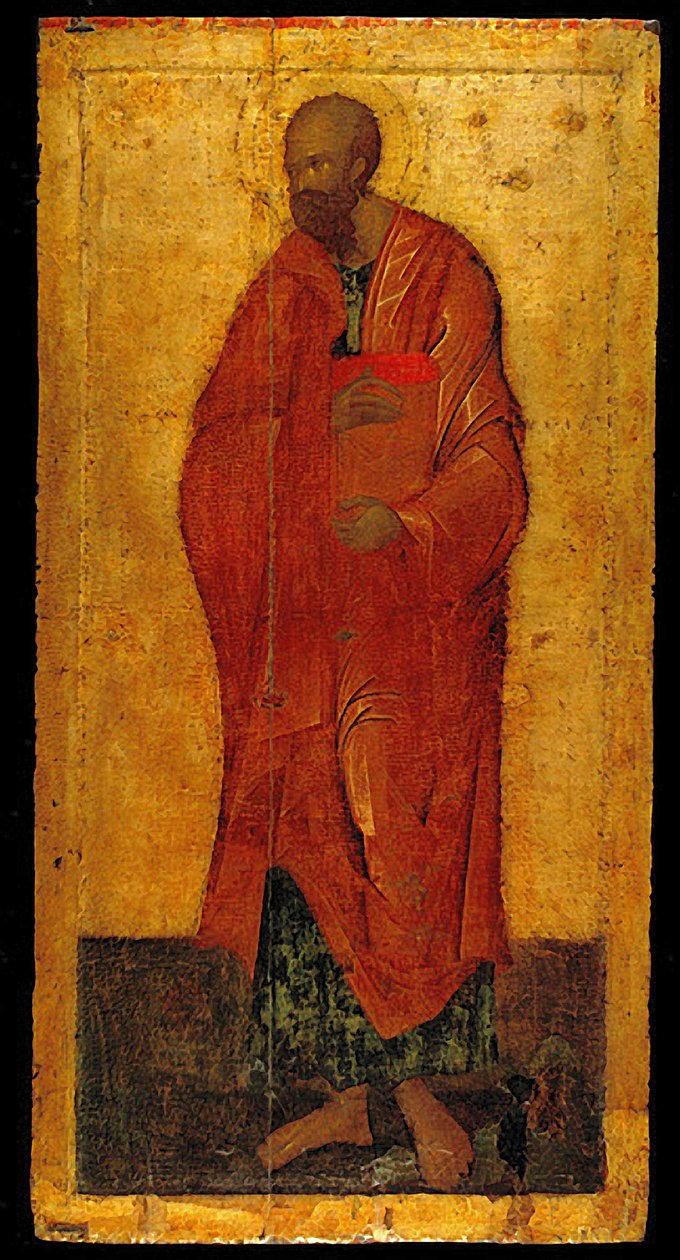 Havari Pavlus (ahşapta tempera) by Theophanes the Greek