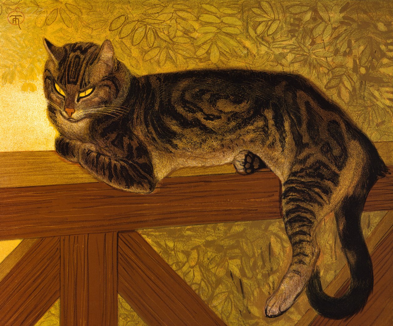 Yaz, Korkuluktaki Kedi, 1909 by Théophile Alexandre Steinlen