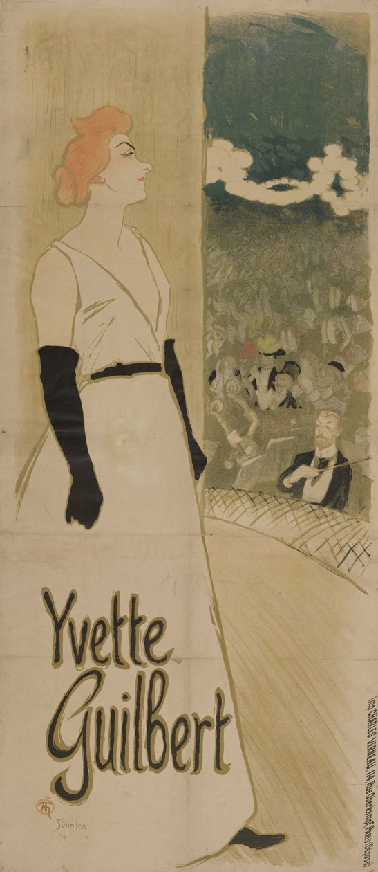 Yvette Guilbert Elçileri, 1894 by Théophile Alexandre Steinlen