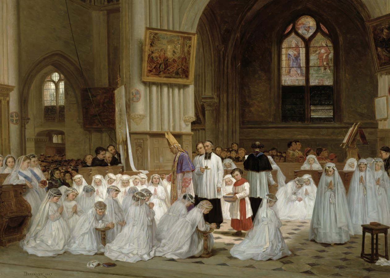 İlk Komünyon, 1867 by Theophile Emmanuel Duverger
