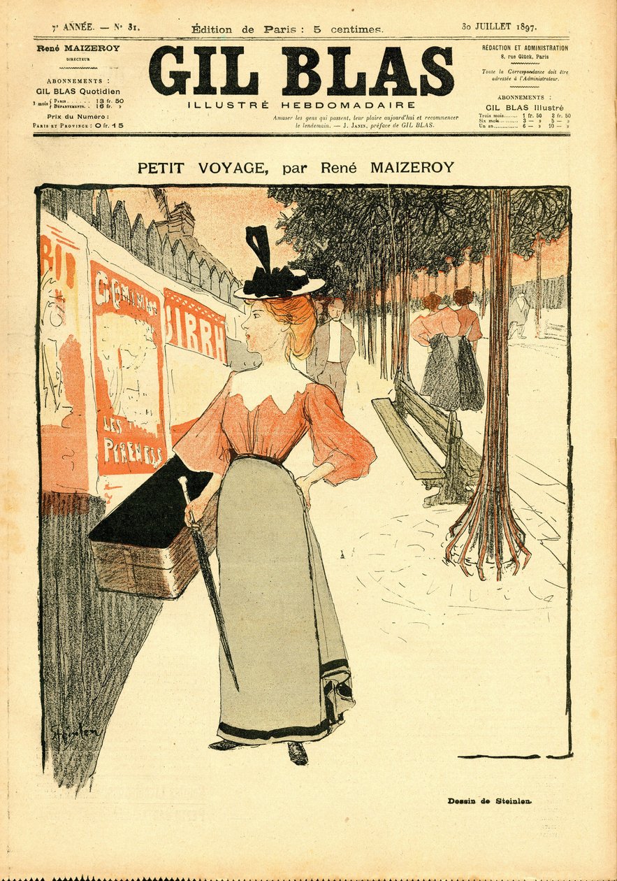 “Gil Blas”ın Kapağı by Théophile Alexandre Steinlen
