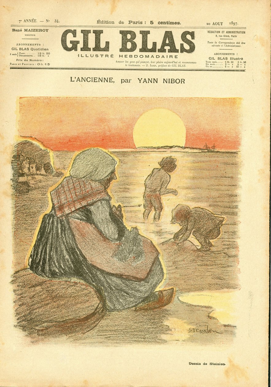 “Gil Blas”ın Kapağı by Théophile Alexandre Steinlen