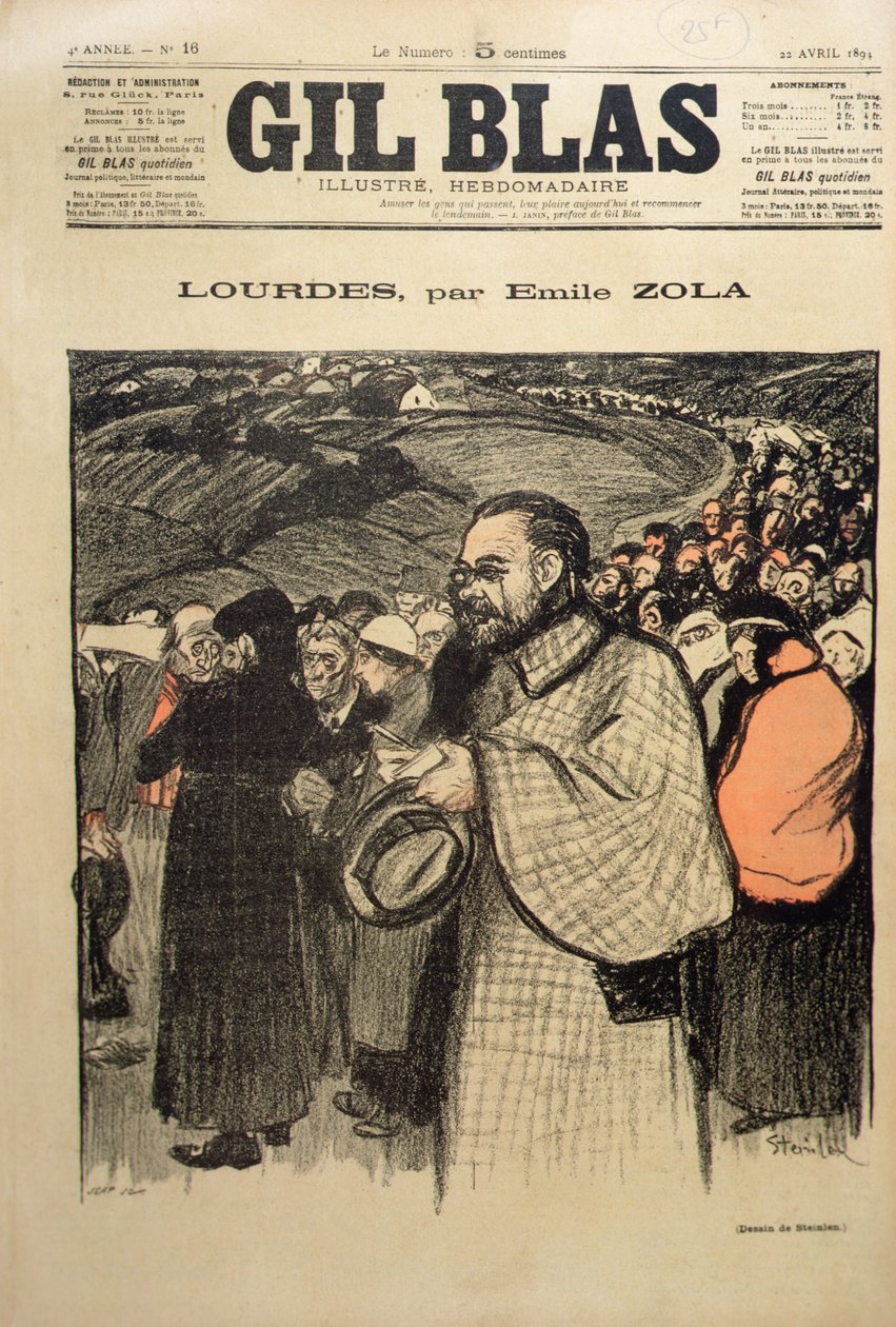 Emile Zola (1840-1902) 1894