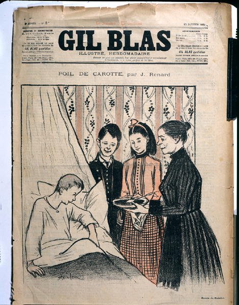 Jules Renard'ın (1864-1910) 'Gil Blas'tan 'Poil de Carotte' adlı çizimi by Théophile Alexandre Steinlen
