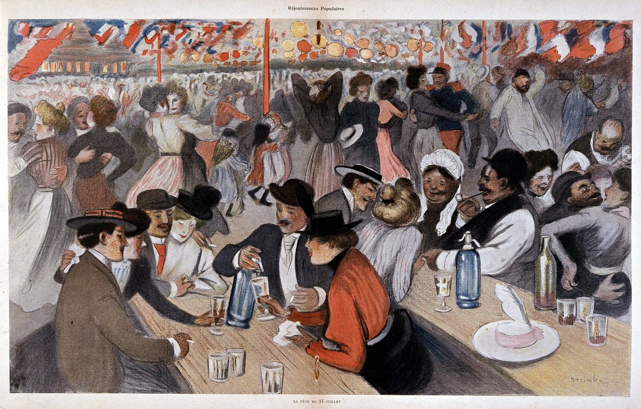 14 Temmuz Bayramı, Steinlen, n.d. v. 1902 by Théophile Alexandre Steinlen
