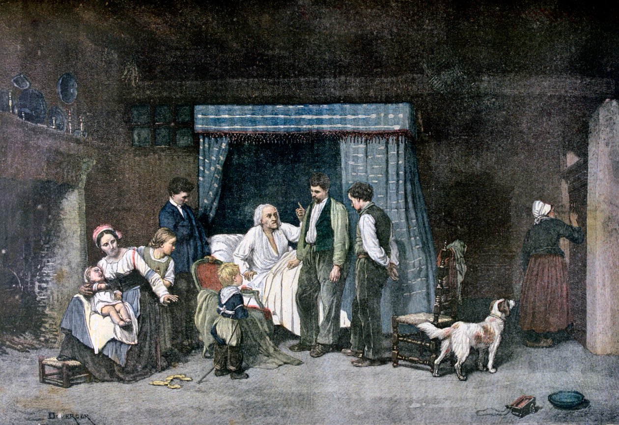İşçi ve Çocukları, 1892 by Theophile Emmanuel Duverger