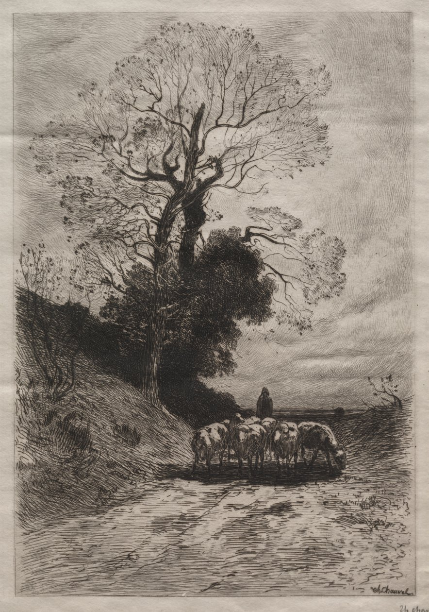 sürünün dönüşü by Theophile Narcisse Chauvel