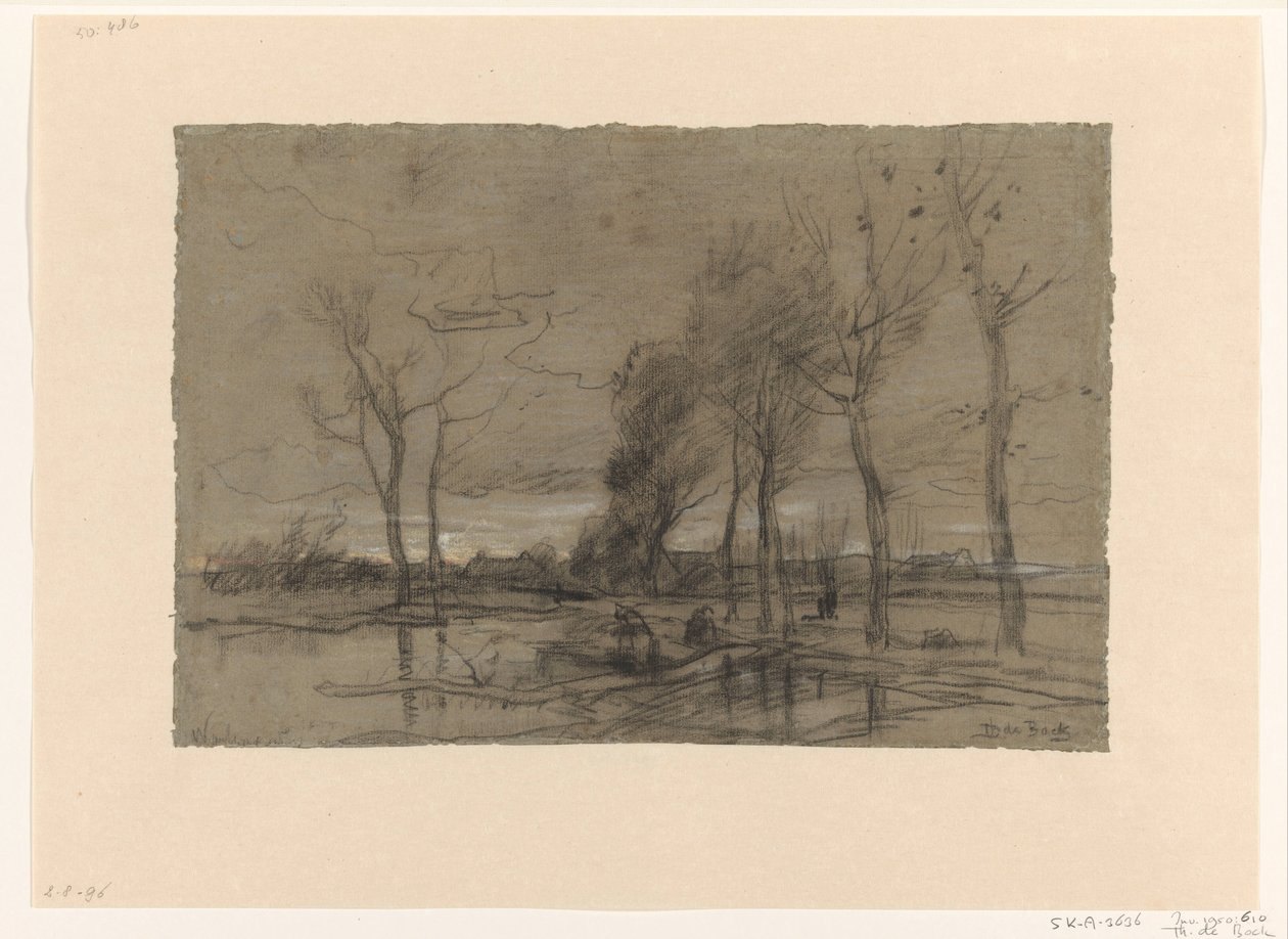 sonbahar manzarası by Theophile de Bock