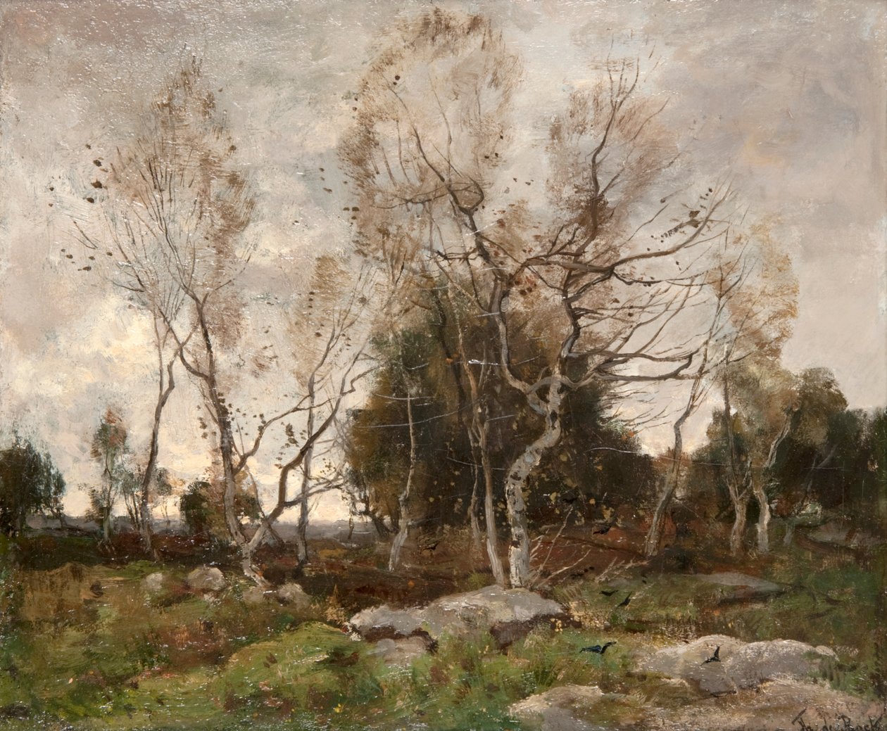 Manzara (tuval üzerine yağlı boya) by Theophile de Bock