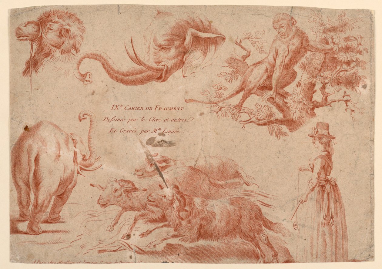 Başlık Sayfası, "IXe Cahier de Fragment"ten by Therèse Éléonore Lingée
