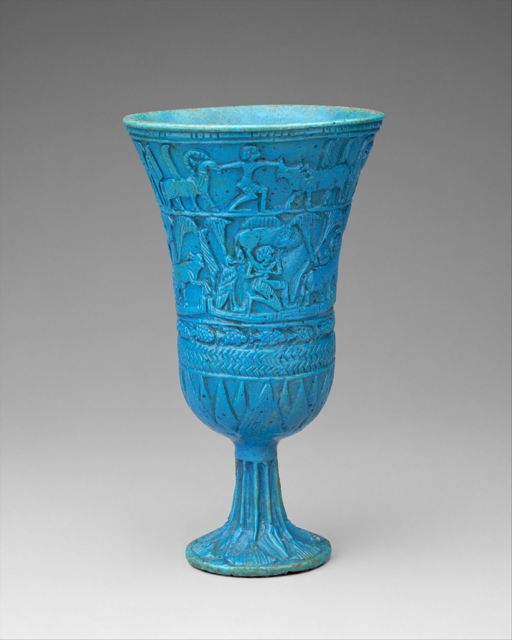 Lotiform Kadeh, MÖ yaklaşık 945-664 (fayans) by Third Intermediate Period Egyptian