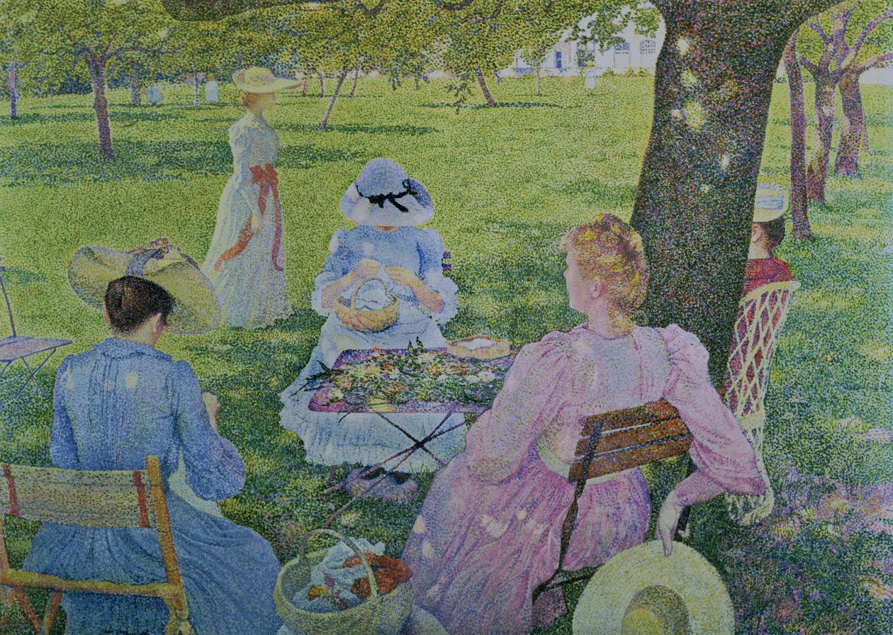 Meyve Bahçesinde Aile, 1890 by Théo van Rysselberghe