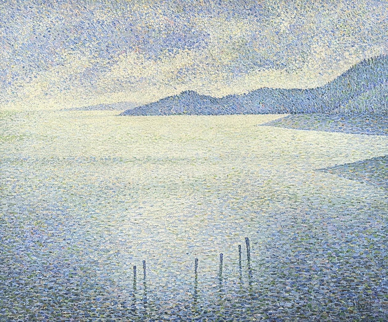 Kıyı sahnesi. 1892 civarında by Théo van Rysselberghe