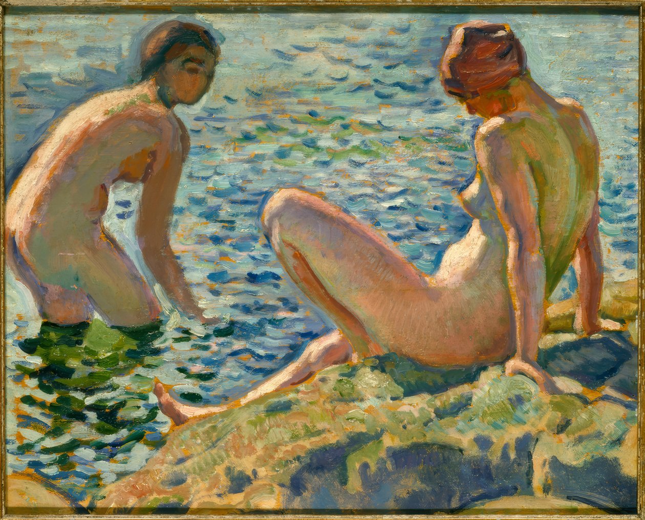 yüzücüler by Théo van Rysselberghe