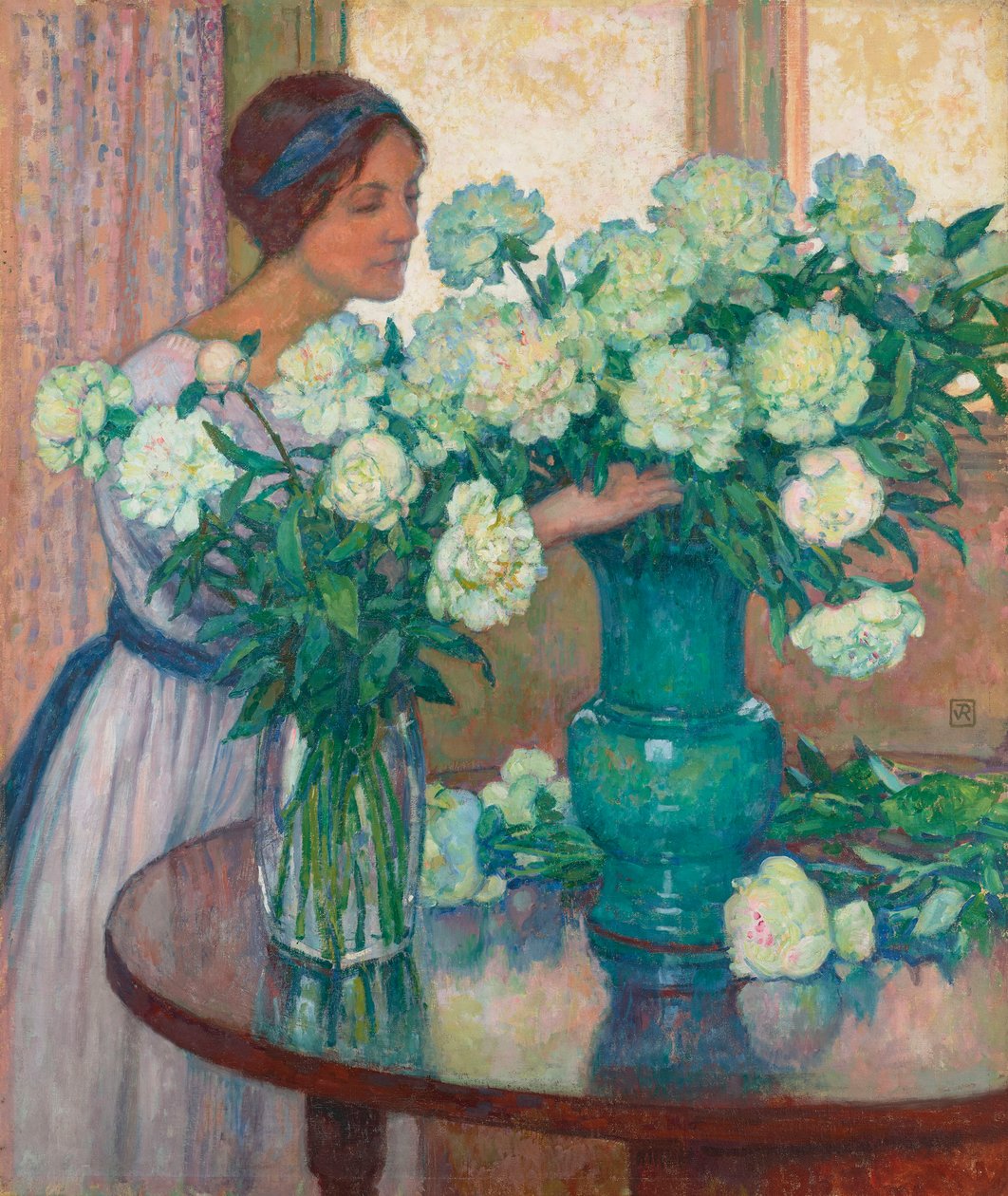 Beyaz şakayık Beyaz şakayık. by Théo van Rysselberghe