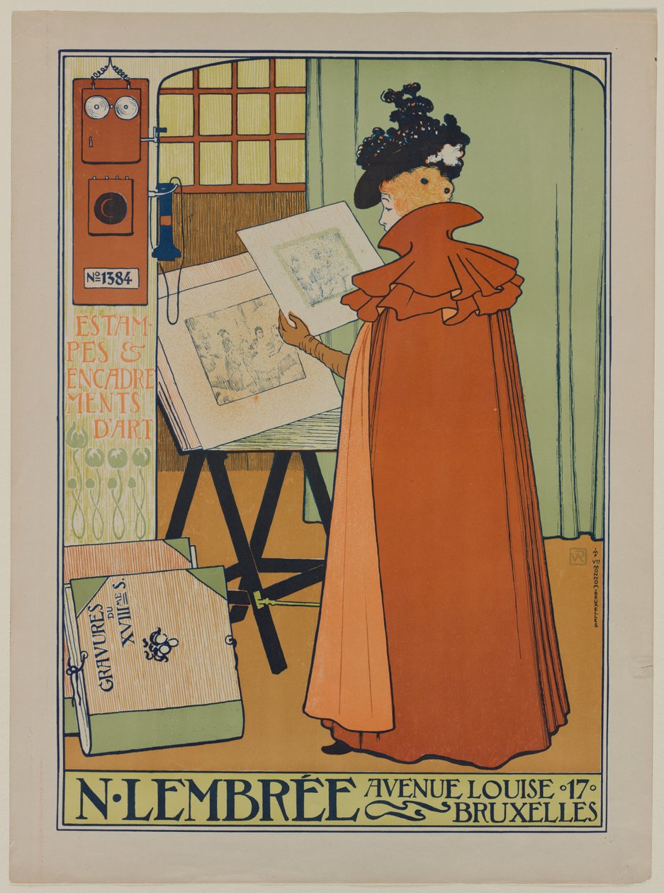 Lembrée Galerisi için poster, 1897. by Théo van Rysselberghe