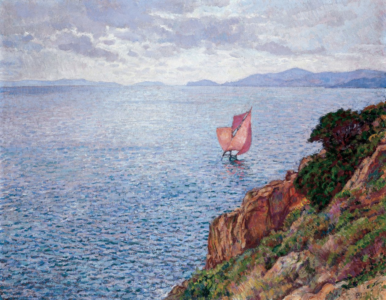 kırmızı yelken by Théo van Rysselberghe