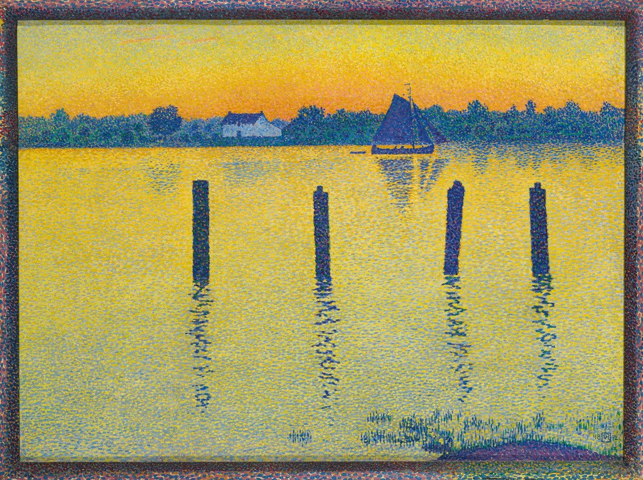 Scheldt Nehrinde Yelkenli Tekne Scheldt Nehrinde Yelkenli Tekne, 1892. by Théo van Rysselberghe