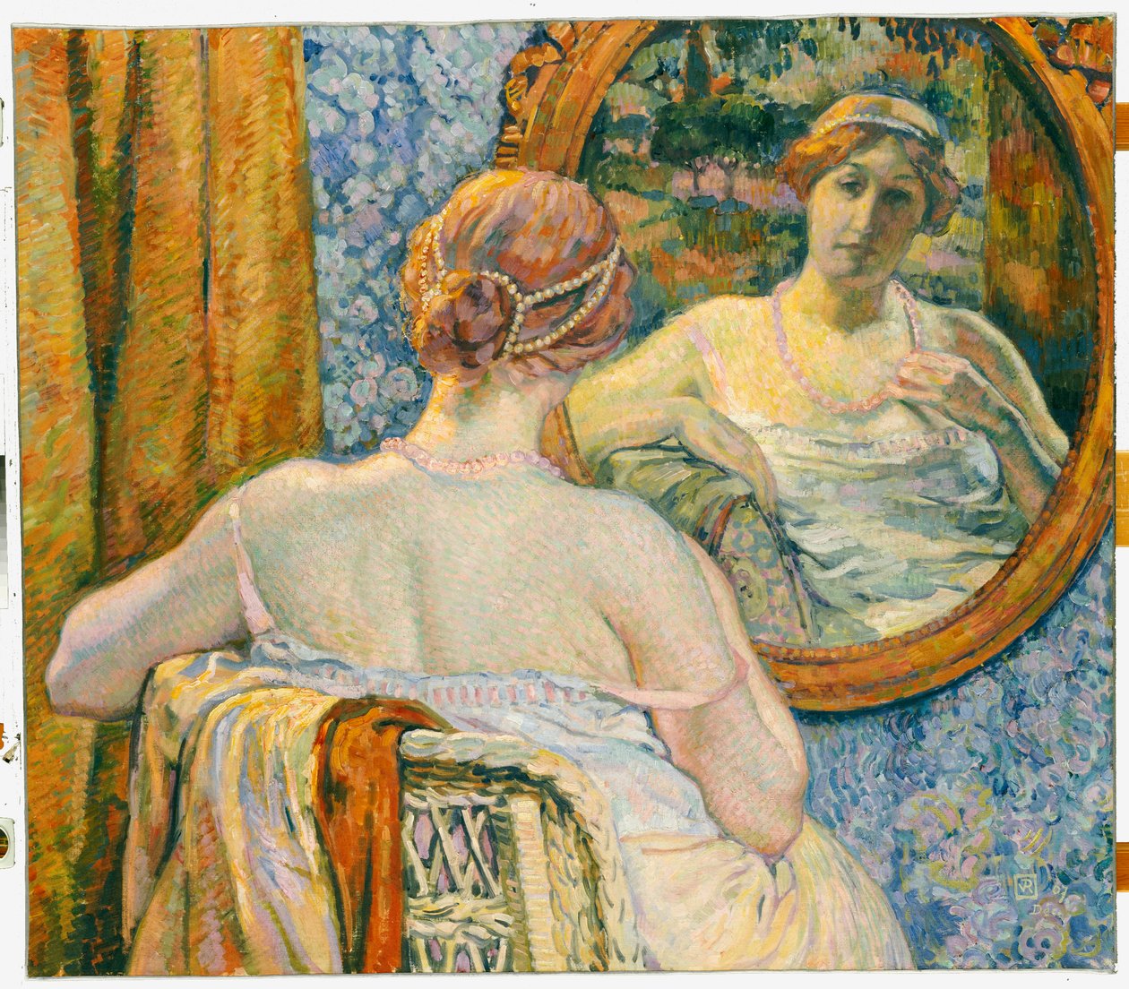 Aynadaki Kadın, 1907 by Théo van Rysselberghe