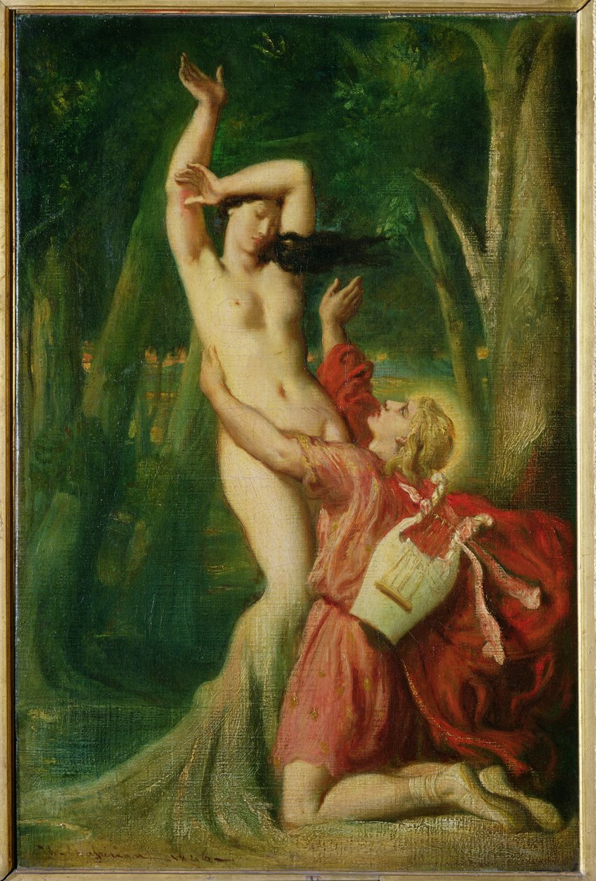 Apollo ve Daphne, c.1845 by Théodore Chassériau