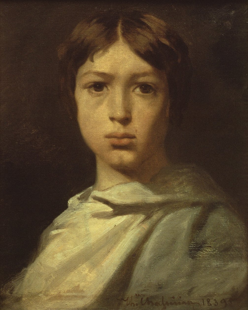 Genç Bir Çocuğun Portresi veya Sanatçıların Renk Öğütücüsü, 1839 by Théodore Chassériau