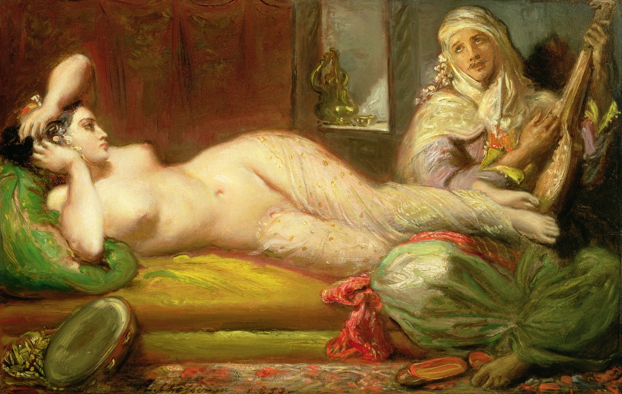 Yatan Odalık, 1853 by Théodore Chassériau
