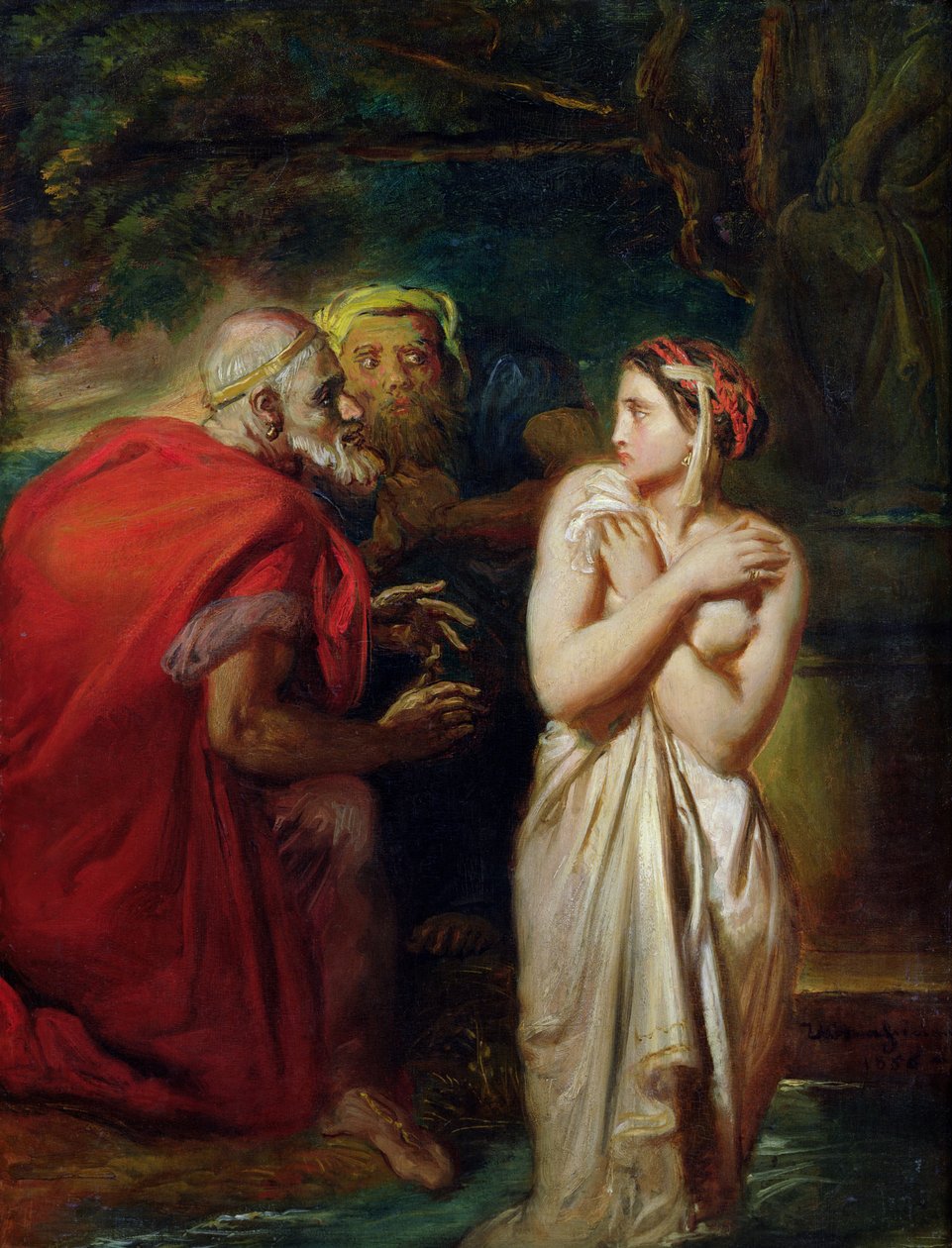 Susanna ve Yaşlılar, 1856 by Théodore Chassériau