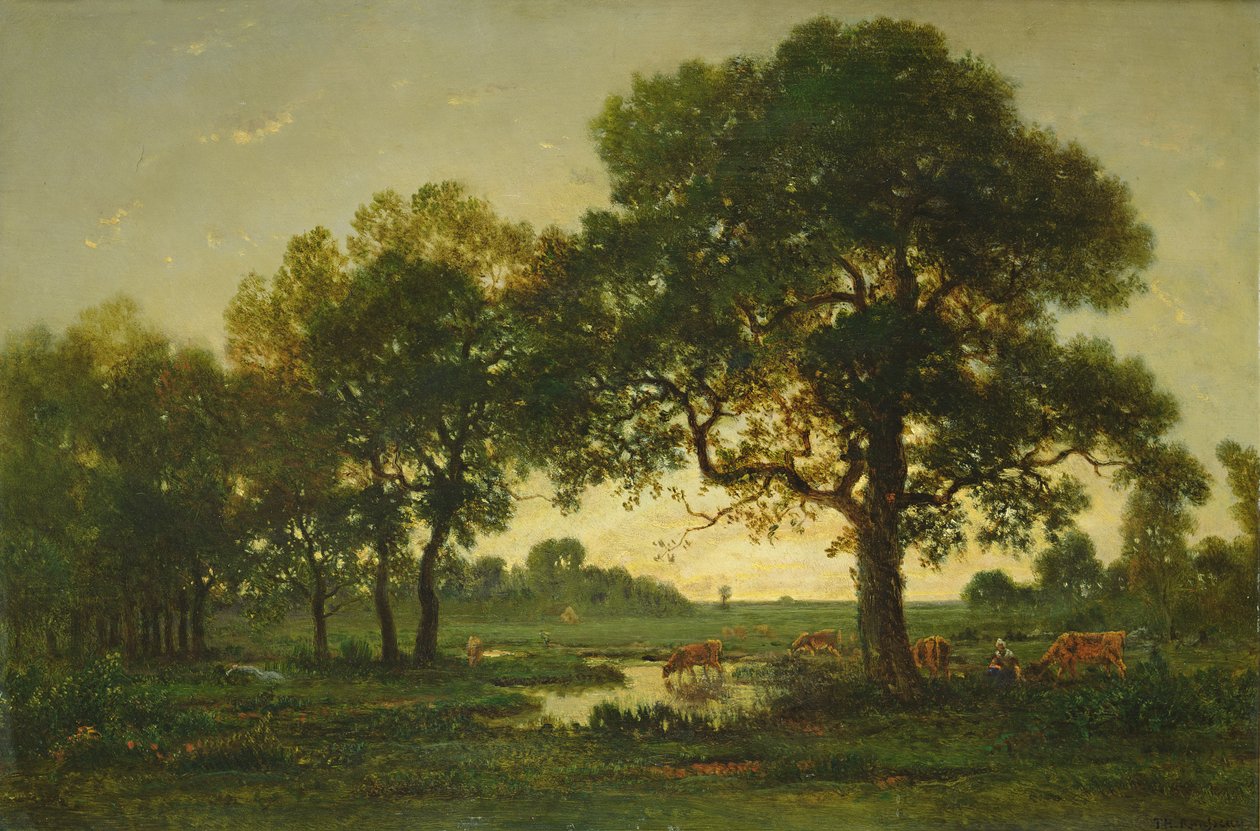 Gölet Meşeleri by Pierre Etienne Theodore Rousseau