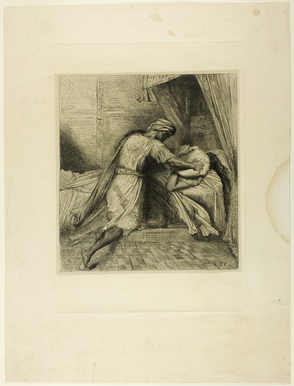 Onu Boğuyor, Othello'dan on üç tabak by Théodore Chassériau