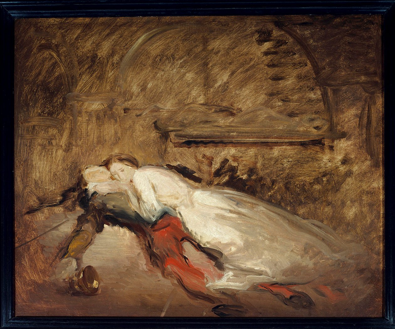 Les aşıklar Romeo ve Juliet V. Esquisse de Theodore Chasseriau (1819-1856) Güneş