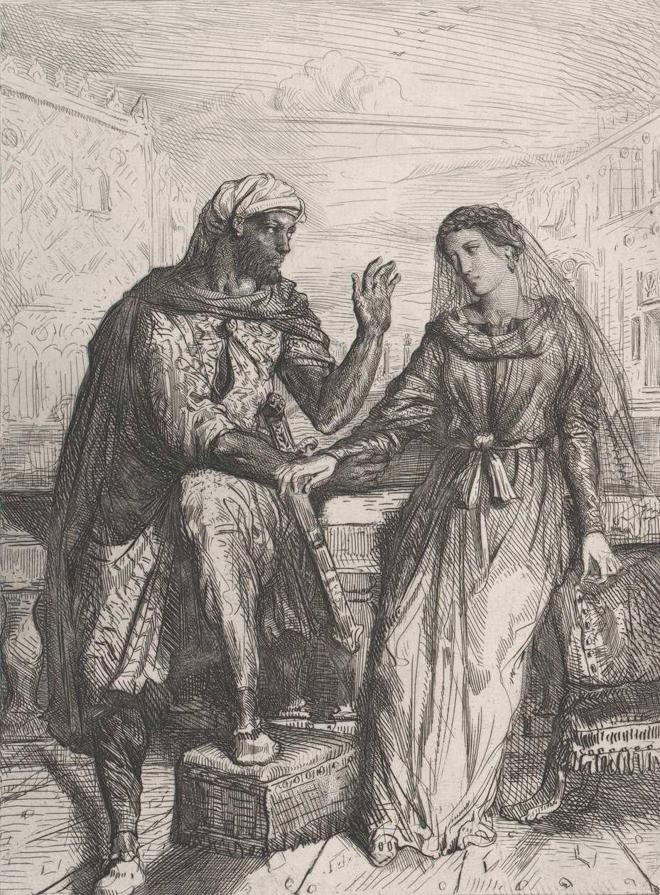 Bana teşekkür etti: Othello 1. Perde, Sahne 3, 1844