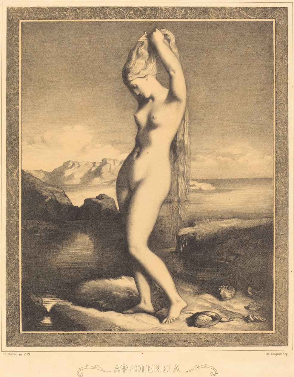 Yükselen Venüs by Théodore Chassériau