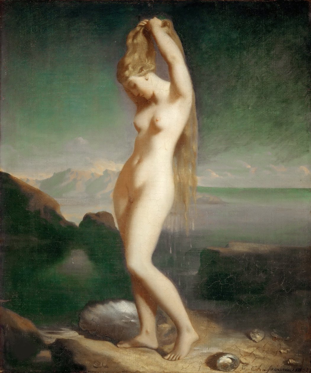 Yükselen Venüs, 1838. by Théodore Chassériau