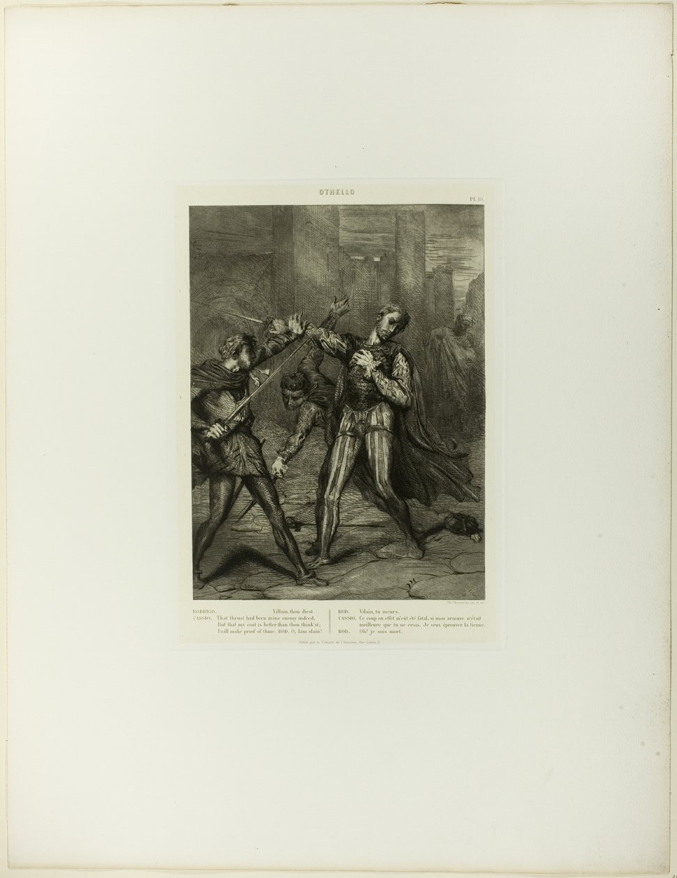Hain, Sen Diest, Othello'dan onuncu tabak by Théodore Chassériau