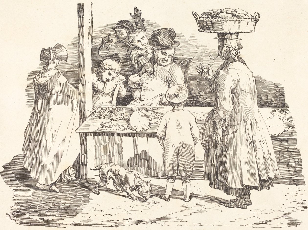 Uyuz Balık Satıcısı by Théodore Gericault and Nicolas Toussaint Charlet
