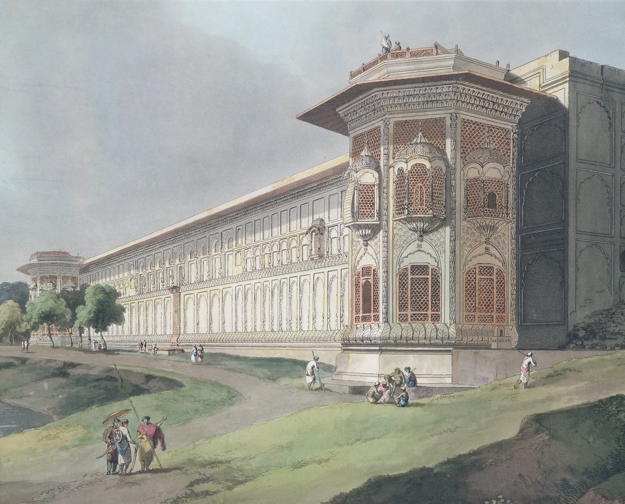 ದೆಹಲಿಯ ಜುಮ್ನಾ ನದಿಯ ಮೇಲಿರುವ ಕೋಟ್ಸಿ ಭಾಗ್, 1795 ರಲ್ಲಿ ಪ್ರಕಟವಾದ 