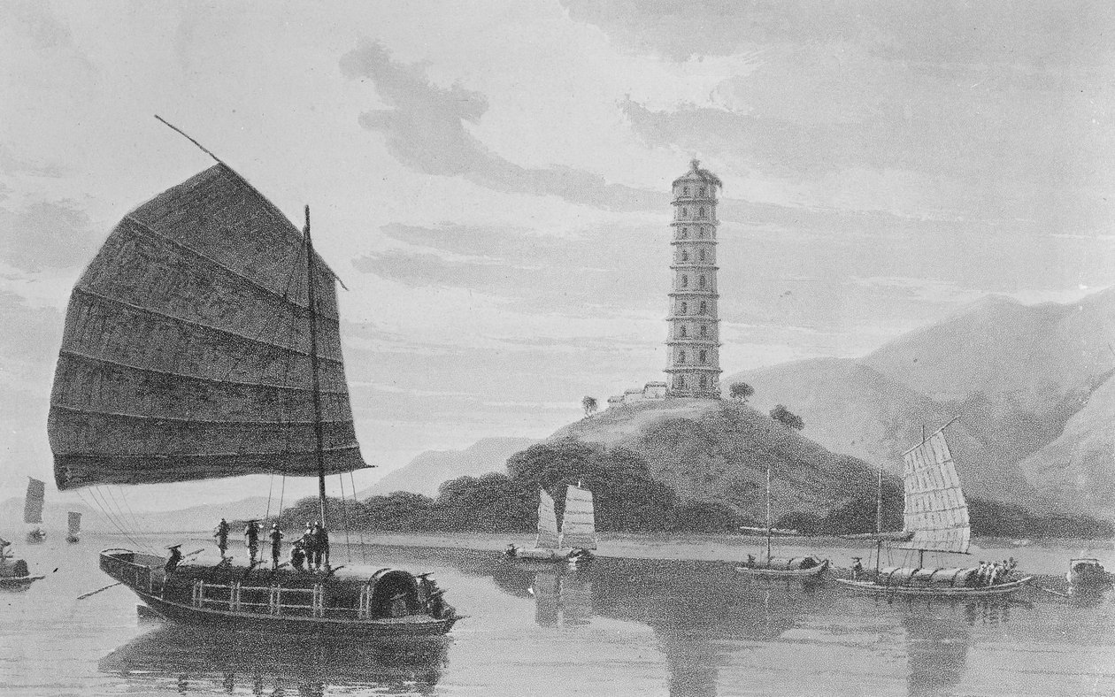 Whampoa Pagoda, 1810 by Thomas und William Daniell