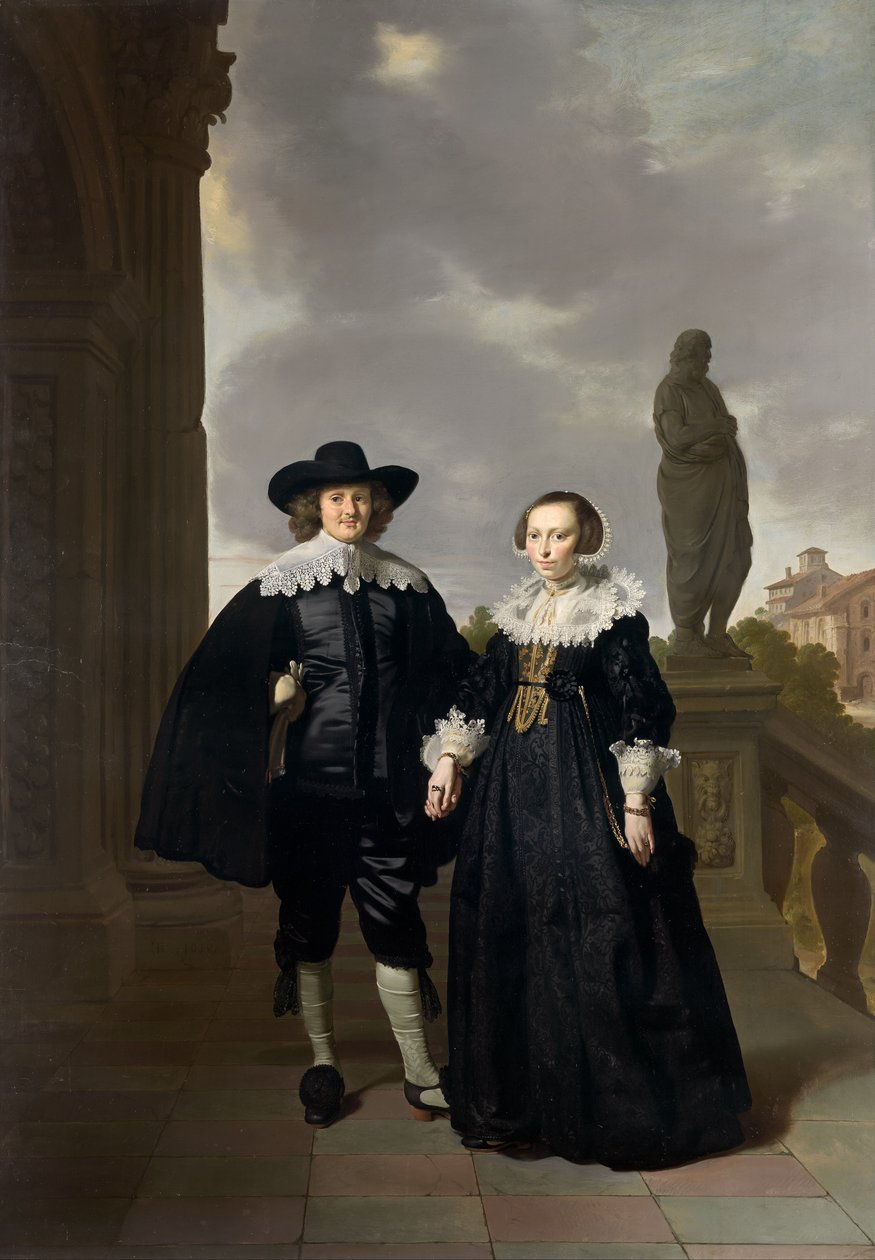 Frederick van Velthuysen ve eşi Josina by Thomas de Keyser