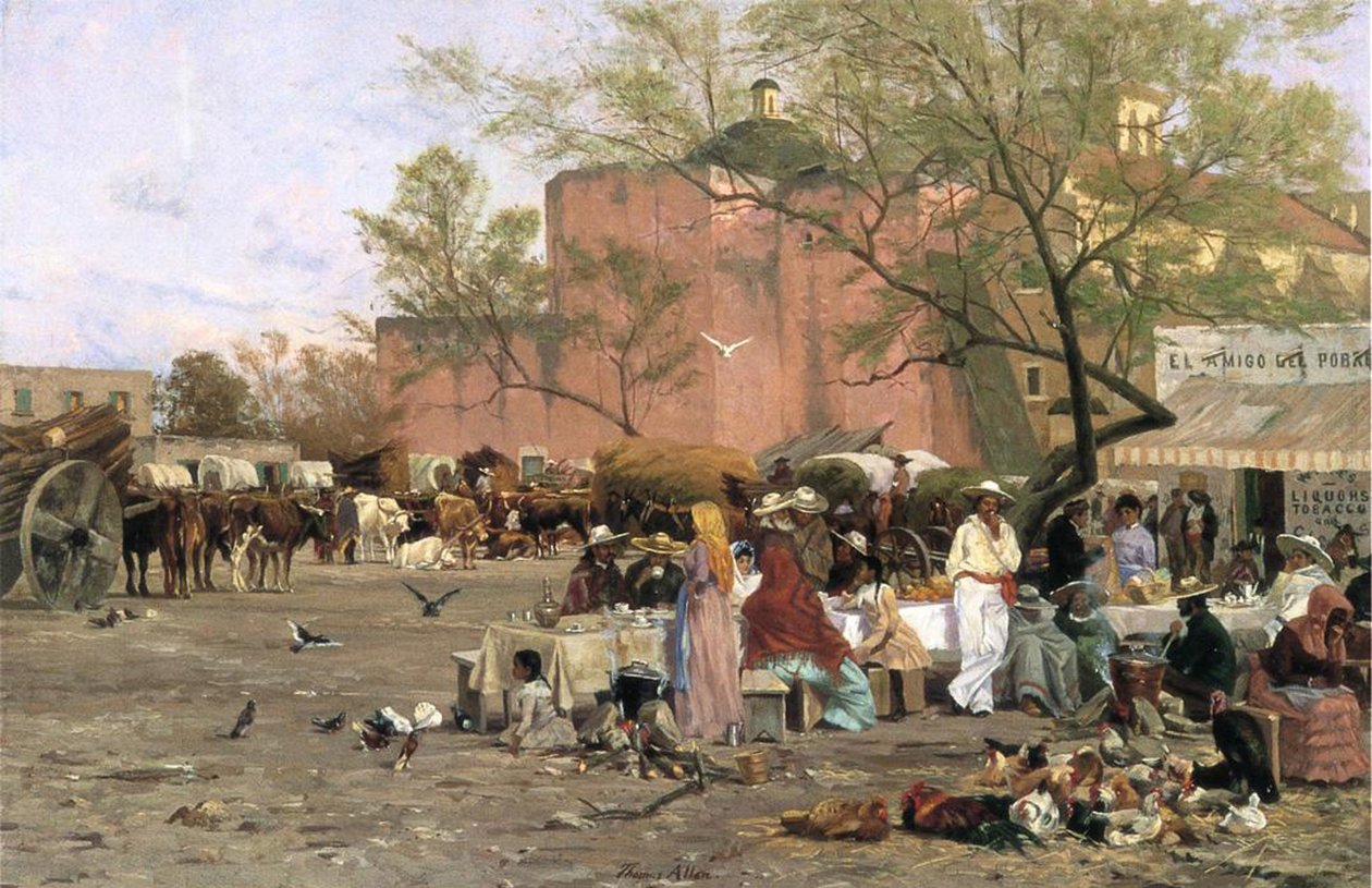 Pazar Meydanı, 1879 by Thomas Allen