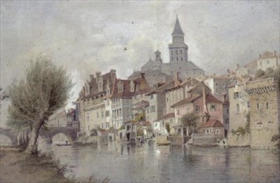 Adada Perigeaux, Bass-Pyrenees by Thomas Allom