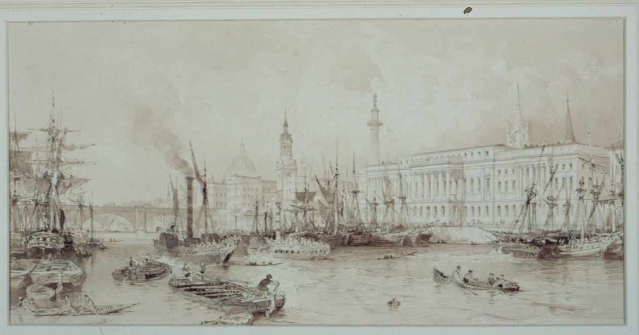Londra Limanı by Thomas Allom