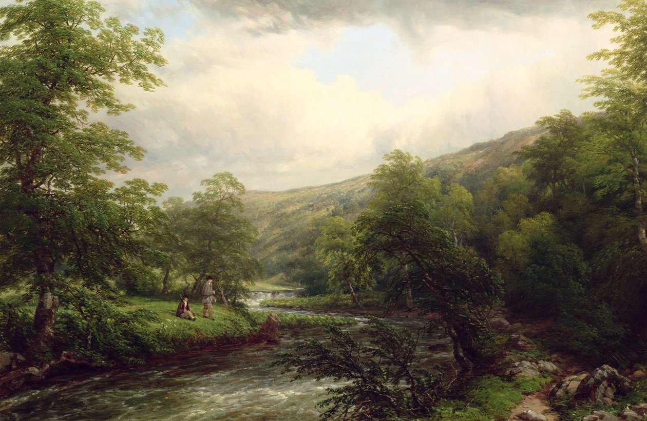 ಡೀ ಮೇಲೆ ಮೀನುಗಾರಿಕೆ, 1861 ಟರ್ಕಿ by Thomas Baker