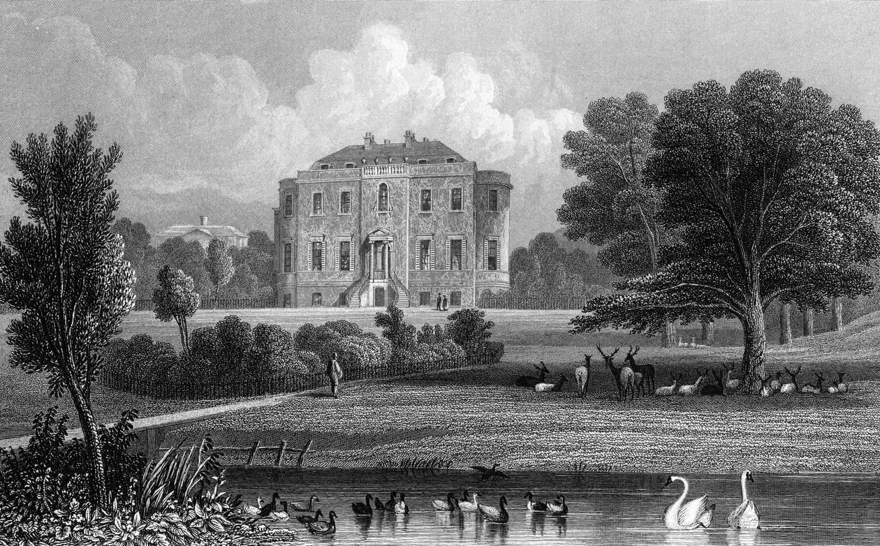 Wivenhoe Parkı, Essex, 1835 by Thomas Barber