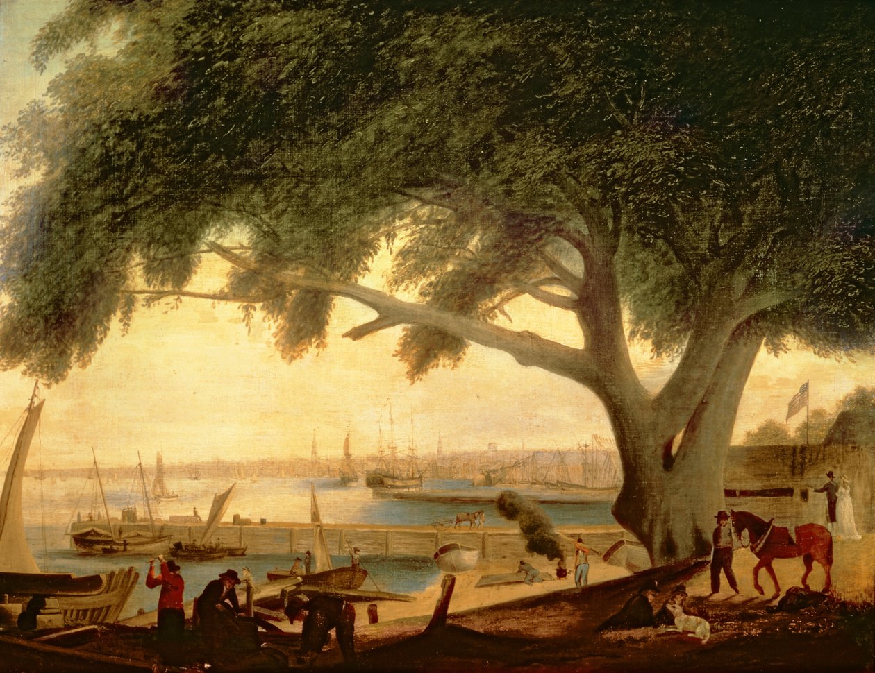 Penns Antlaşması Ağacı by Thomas Birch