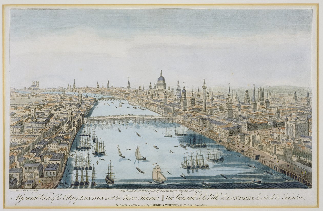 Londra Şehri ve Thames Nehri