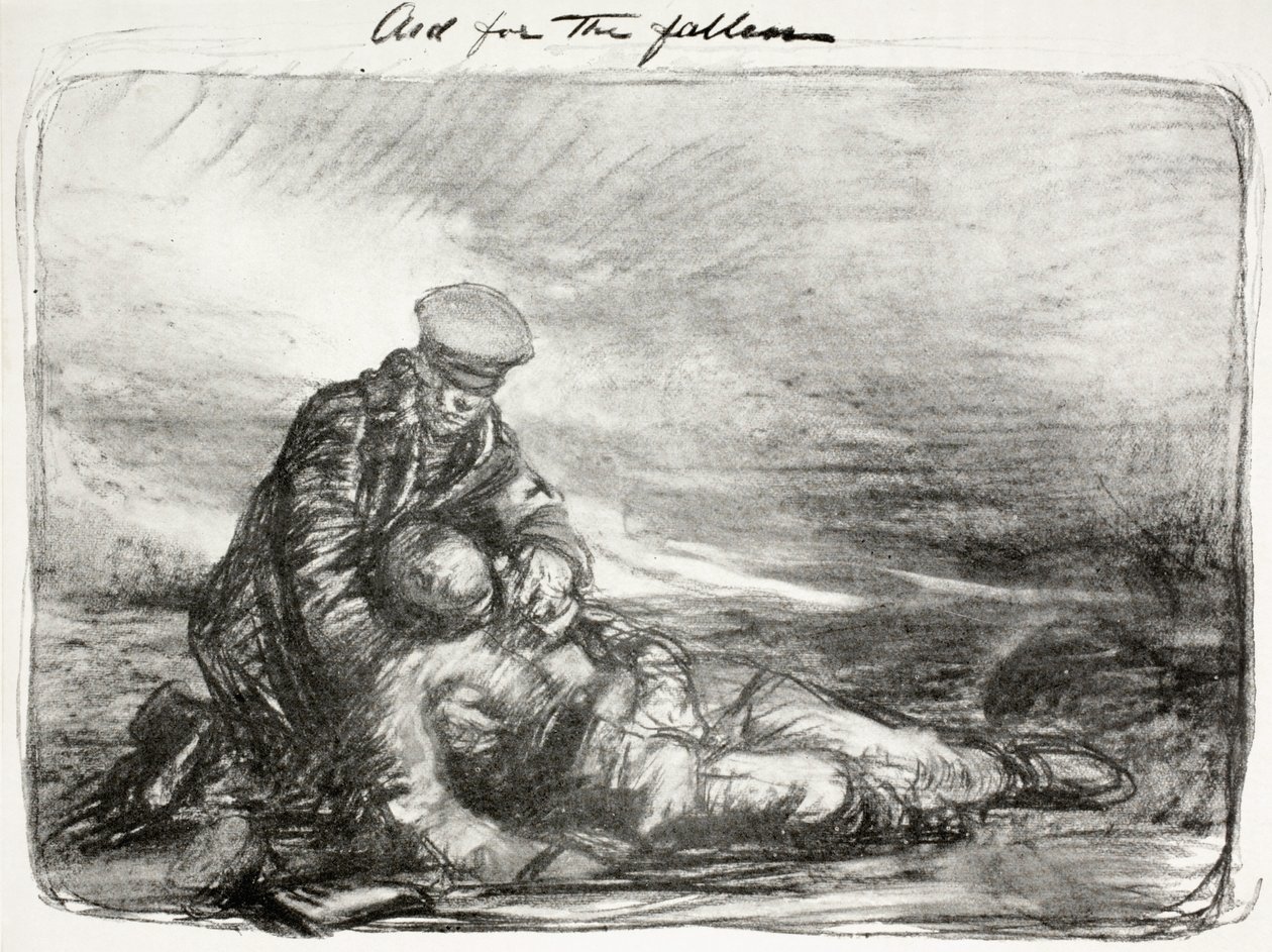 Düşmüşlere Yardım, 1915 by Thomas Brock