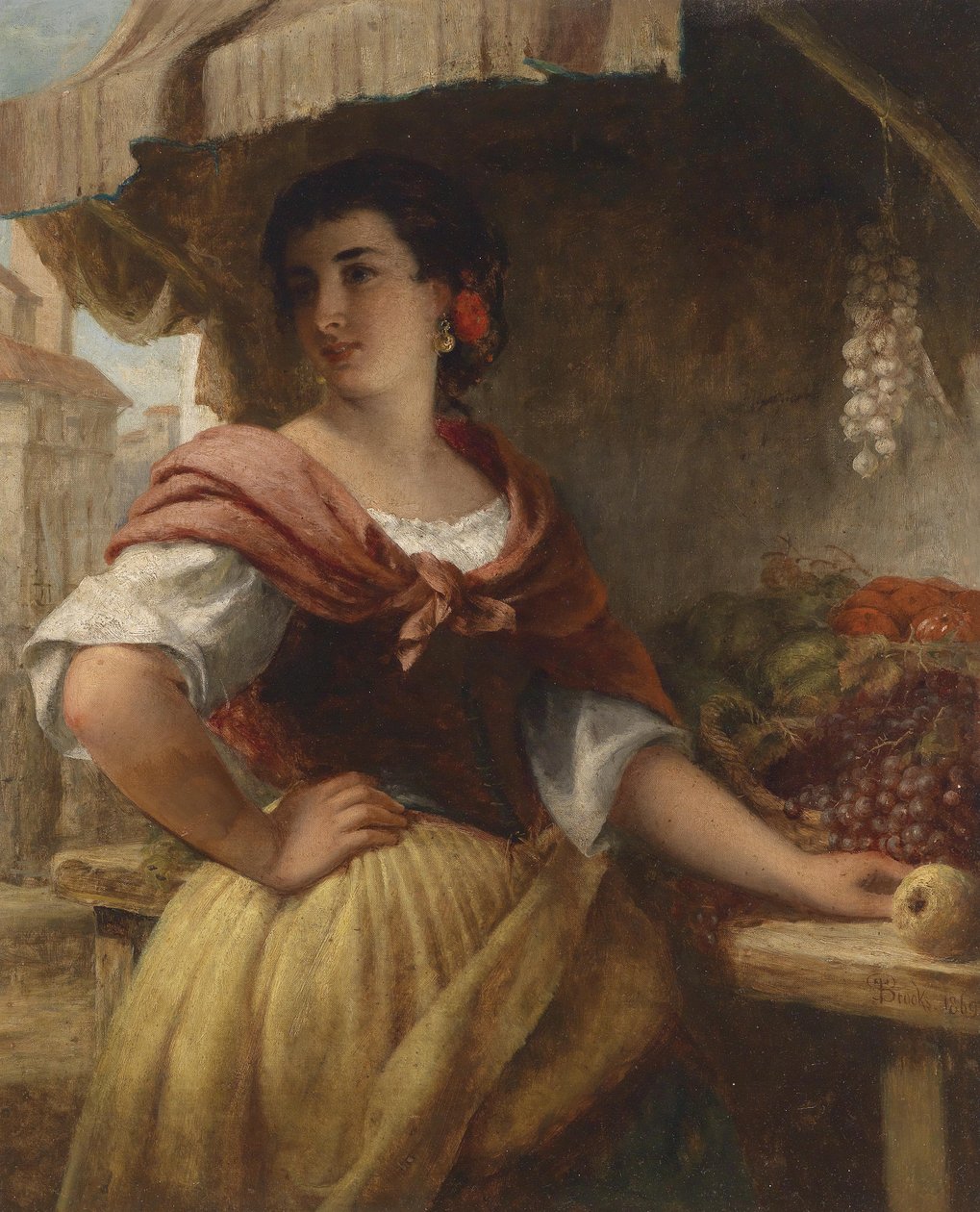 Die Obstverkäuferin by Thomas Brooks
