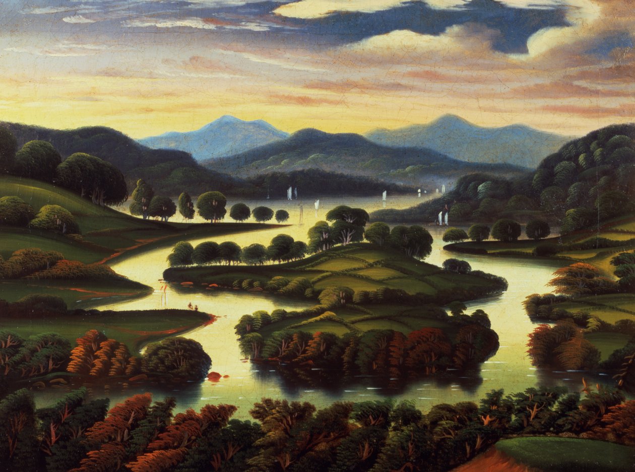 Manzara (muhtemelen New York Eyaleti) c.1850 by Thomas Chambers