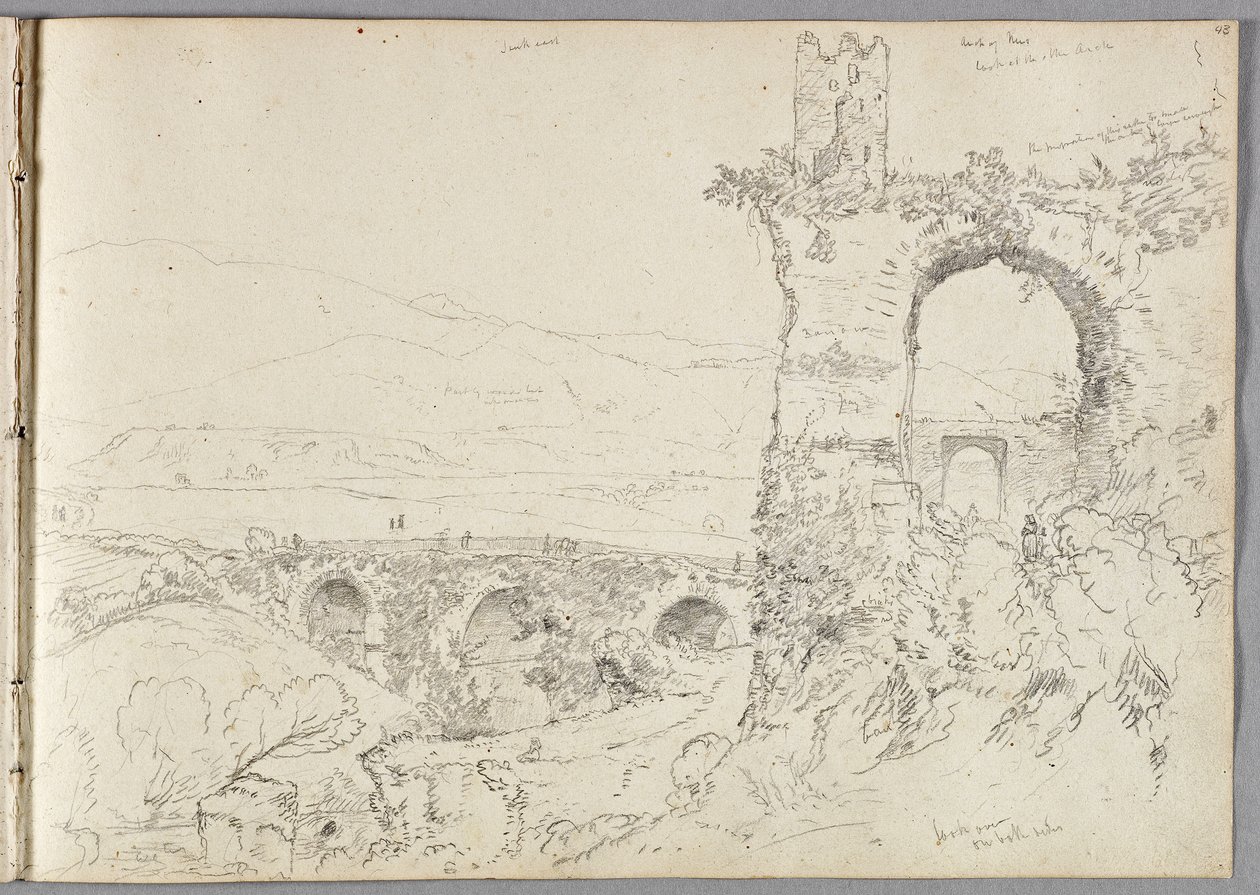 A View near Tivoli (Morning) 1832  by Thomas Cole